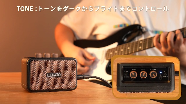 Amazon.co.jp: LEKATO ギターアンプ 5W エレキギターアンプ Bluetooth